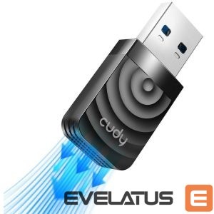 Ruuterid Cudy  Cudy WU1300S AirMax AC1300 Dual Band WiFi USB Adapter USB 3.0 High Speed High Gain Black 