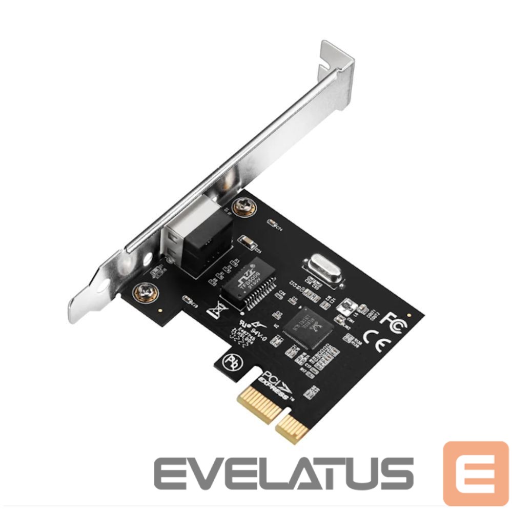 Võrgulülitid Cudy PE10 NetPro Gigabit Ethernet PCIe Adapter Realtek Chipset Auto MDI MDIX Black