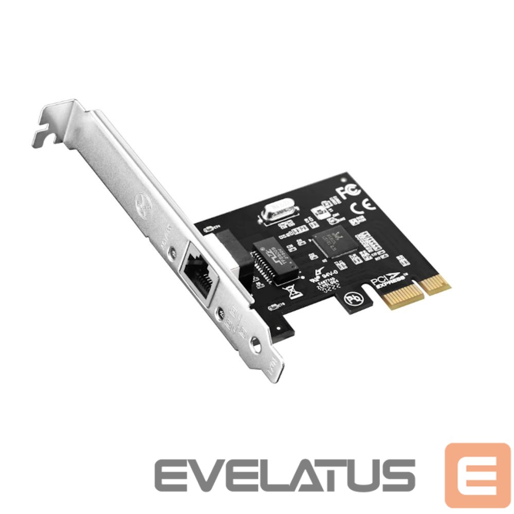 Võrgulülitid Cudy PE10 NetPro Gigabit Ethernet PCIe Adapter Realtek Chipset Auto MDI MDIX Black