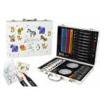 Mänguasjad iLike  Stationery Art Set for Kids 68pcs Markers Crayons Pencils and Accessories Multicolor 
