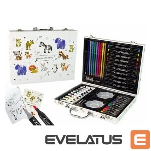Mänguasjad iLike  Stationery Art Set for Kids 68pcs Markers Crayons Pencils and Accessories Multicolor 