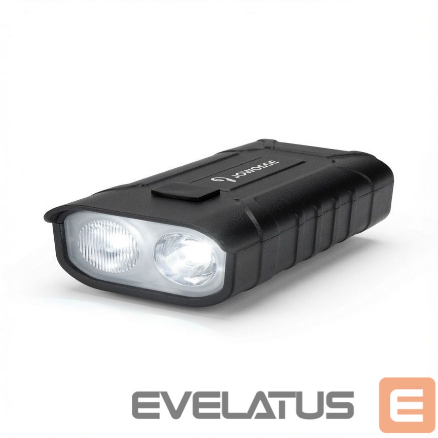 Jalgratta tarvik iLike JOHORSE Rechargeable Bike Light with 120dB Horn, USB Rechargeable LED Bicycle Headlight, High/Low Beam, IPX4 Waterproof, Front Cycling Light Black