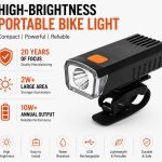 Jalgratta tarvik iLike  USB Rechargeable Bike Front Light, JH420 High Brightness LED Bicycle Headlight, IP65 Waterproof Cycling Light for MTB, Road Bike & E-Bike Black