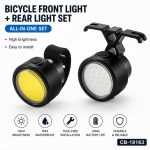 Jalgratta tarvik iLike  2PCS Bicycle Front & Rear Light Set – USB Rechargeable LED Bike Lights for Mountain & Road Bikes, Electric Bikes, Scooters, E-Scooters, Kids Bikes 