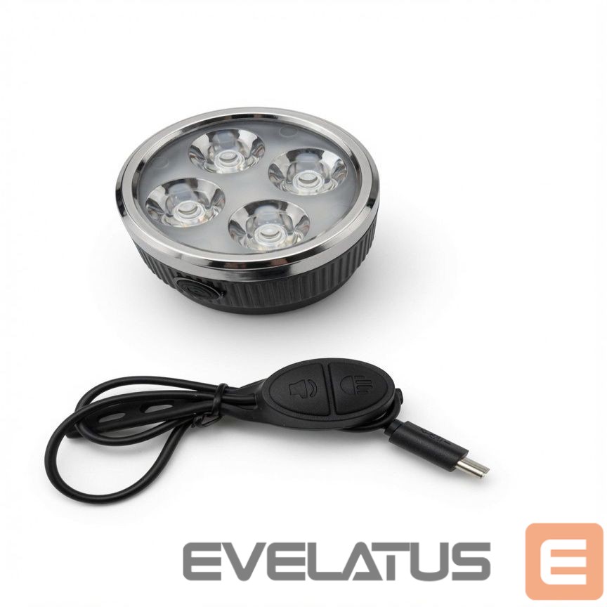 Jalgratta tarvik iLike Rechargeable Bike Headlight with 120dB Horn, 280 Lumens, 4 Light Modes, USB Rechargeable, Wireless Remote Control