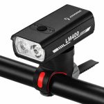 Jalgratta tarvik iLike  JOHORSE USB Rechargeable Bike Front Light, 400LM LED Bicycle Headlight, Dual Beam, Aluminum Housing, Battery Indicator, Waterproof Cycling Light 