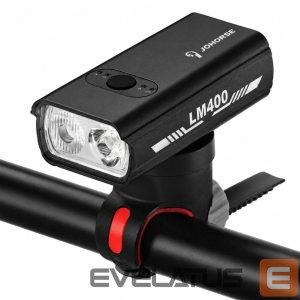 Jalgratta tarvik iLike  JOHORSE USB Rechargeable Bike Front Light, 400LM LED Bicycle Headlight, Dual Beam, Aluminum Housing, Battery Indicator, Waterproof Cycling Light 