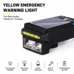 Jalgratta tarvik iLike  Solar Powered Bike Headlight with 120dB Horn, USB Rechargeable, 1000LM LED Bicycle Front Light, 4000mAh Battery, Emergency Warning Light 
