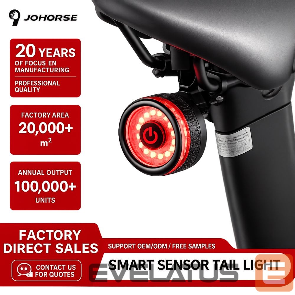Jalgratta tarvik iLike Smart Bike Tail Light, USB Rechargeable LED Bicycle Rear Light with Brake Sensor, Auto Sleep Mode & Vibration Wake-Up