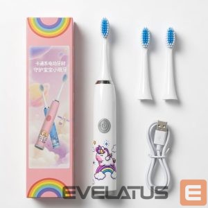 Hambahari iLike  Kids W3 Electric Toothbrush (Battery-Powered) +3 attachments White