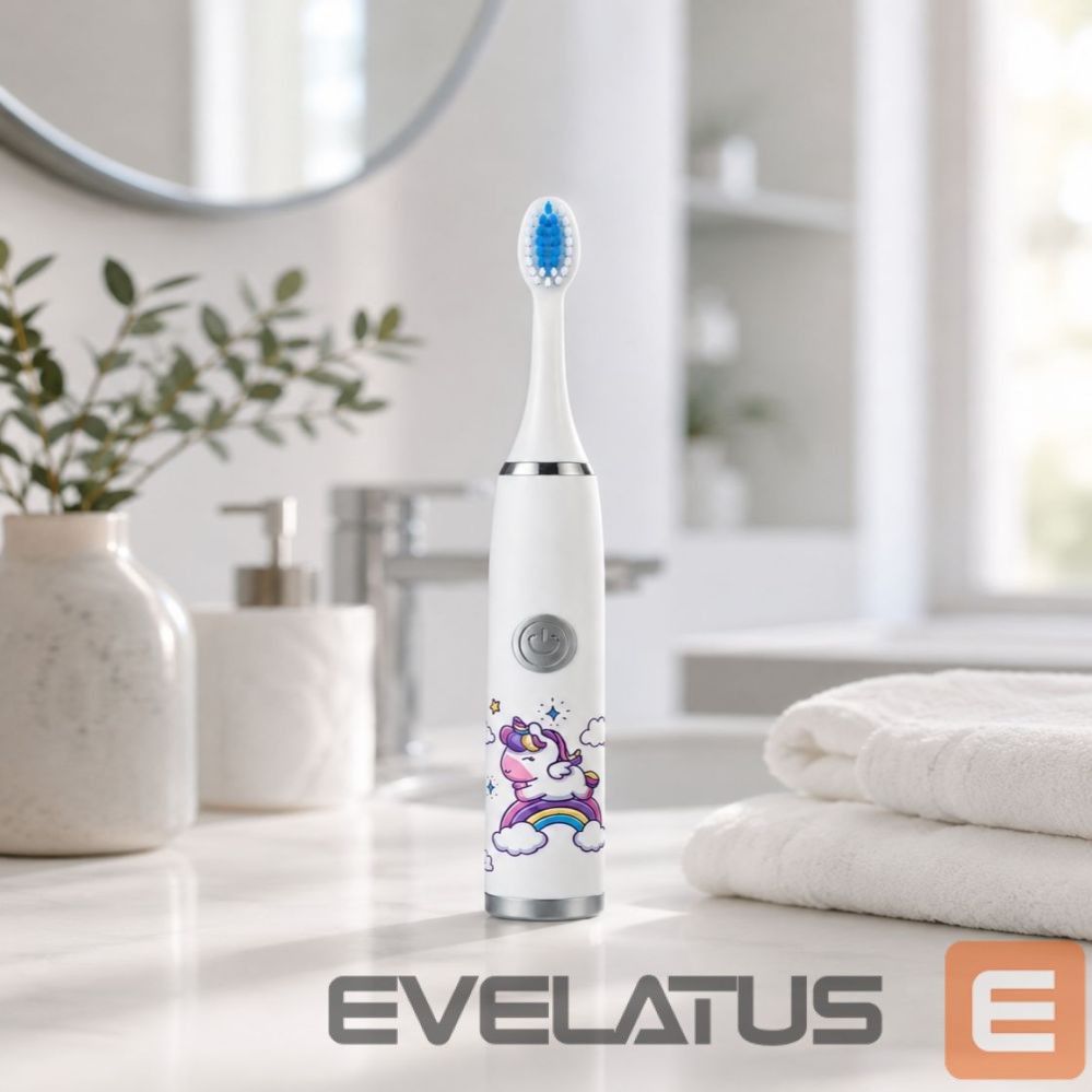 Hambahari iLike Kids W3 Electric Toothbrush (Battery-Powered) +3 attachments White