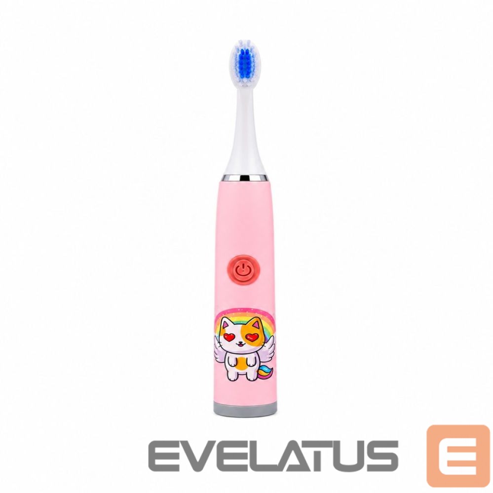 Hambahari iLike Kids W3 Electric Toothbrush (Battery-Powered) +3 attachments Pink