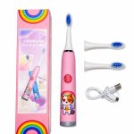 Hambahari iLike  Kids W3 Electric Toothbrush (Battery-Powered) +3 attachments Pink