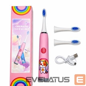 Hambahari iLike  Kids W3 Electric Toothbrush (Battery-Powered) +3 attachments Pink