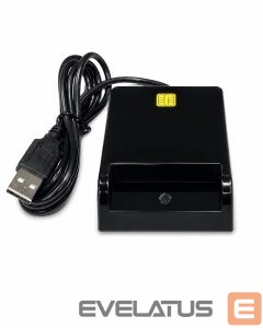 Üleminek iLike  USB Smart Card Reader, Contact IC Card Reader for Digital Signature, eID, Banking & Government Cards Black