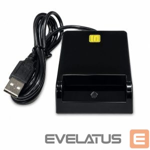 Üleminek iLike  USB Smart Card Reader, Contact IC Card Reader for Digital Signature, eID, Banking & Government Cards Black