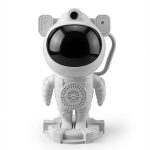 LED Projektor iLike  Astronaut Smart LED Lamp with Bluetooth Speaker, RGB Night Light, Remote Control, 360° Rotating Head White