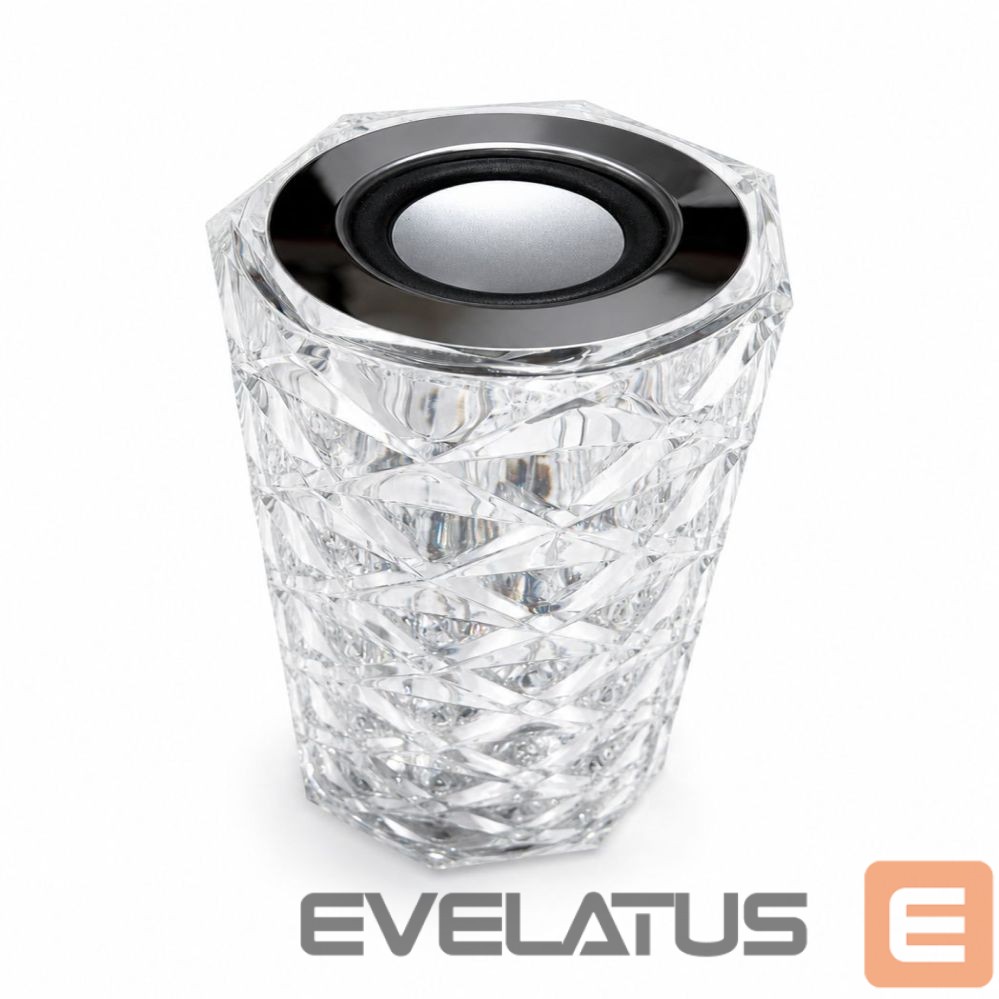 Laualamp iLike Crystal Touch RGB LED Lamp with Bluetooth Speaker, Ambient Night Light, Remote Control