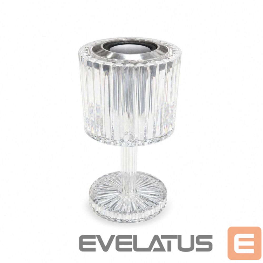 Laualamp iLike Crystal Touch RGB LED Table Lamp with Bluetooth Speaker, Ambient Night Light & Remote Control