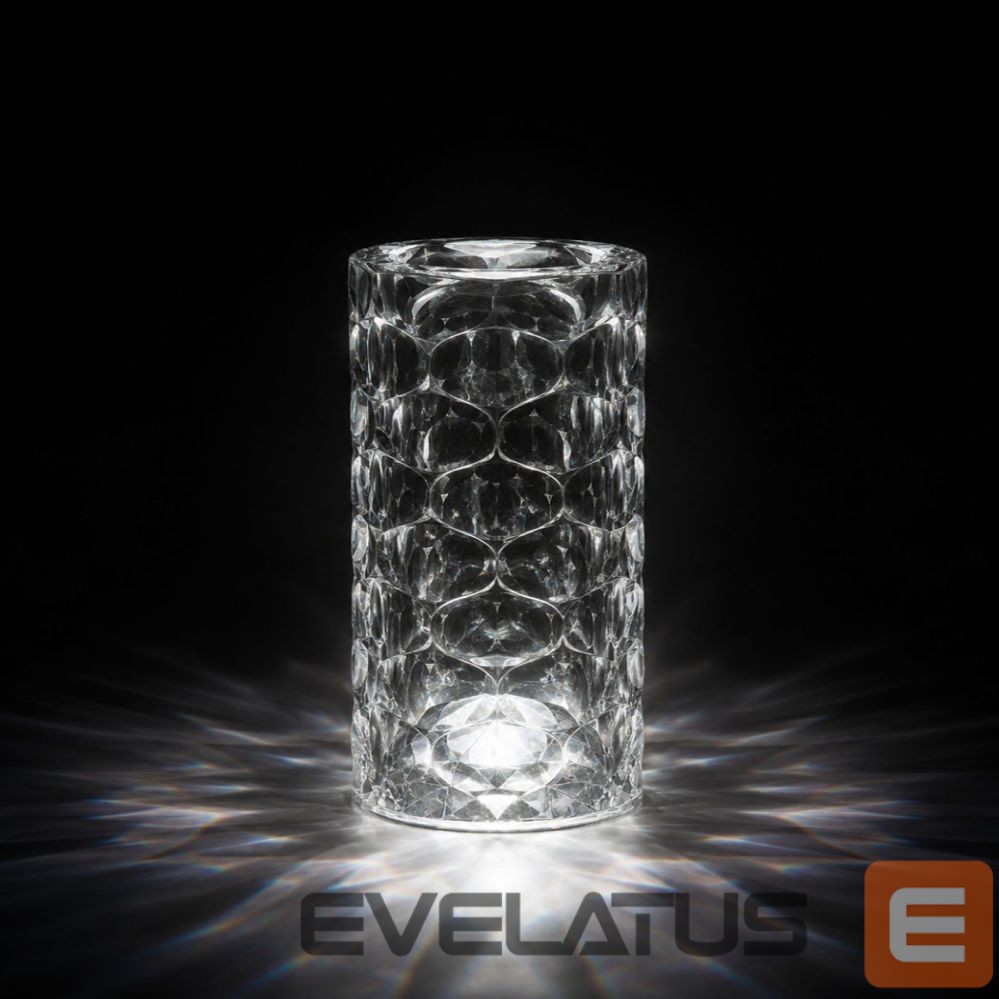 Laualamp iLike Crystal Bubble Touch RGB LED Table Lamp with Bluetooth Speaker