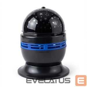 LED Projektor iLike  RGB Crystal Ball Light, 180° Rotating Party Projector with Remote Black