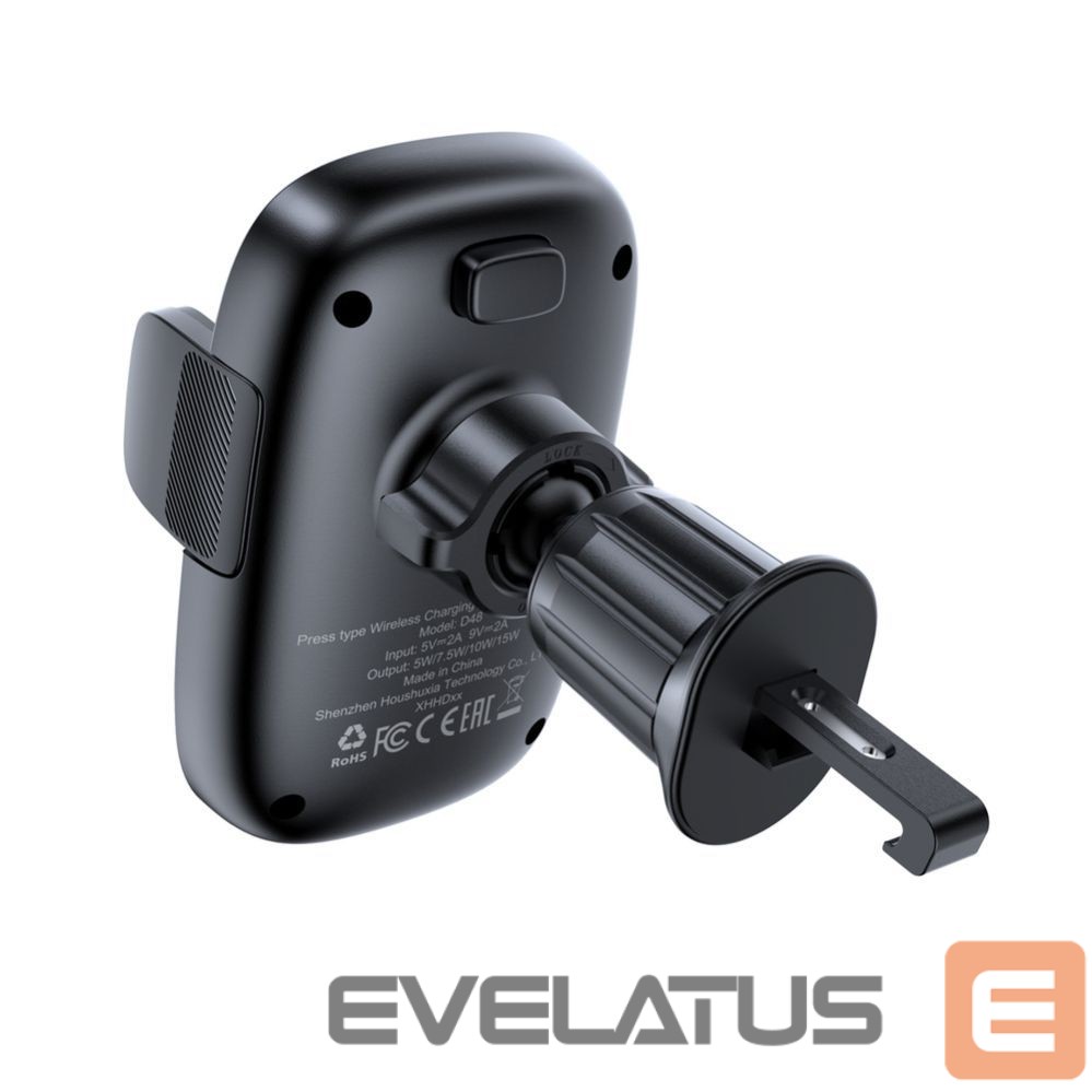 Automaatne hoidja Acefast D48 Car Air Vent Mount with Wireless Charger Black