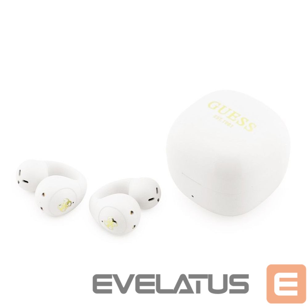 Juhtmevabad kõrvaklapid Guess Mini Classic Logo OWS Wireless Earphones White