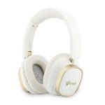 Juhtmevabad kõrvaklapid Guess  Rectangle Metal Script Logo ENC Wireless Headphone White