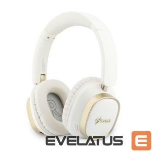Juhtmevabad kõrvaklapid Guess  Rectangle Metal Script Logo ENC Wireless Headphone White