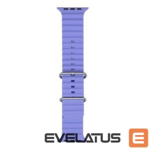 Rihm iWear  S1 Grooved Soft Silicone 20mm strap for Apple Watch 49mm / 45mm / 44mm / 42mm Lilac