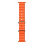 Rihm iWear  S1 Grooved Soft Silicone 20mm strap for Apple Watch 49mm / 45mm / 44mm / 42mm Orange