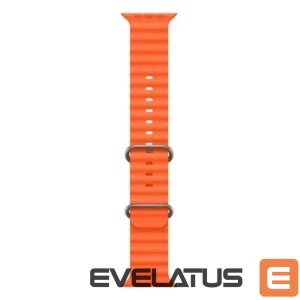 Rihm iWear  S1 Grooved Soft Silicone 20mm strap for Apple Watch 49mm / 45mm / 44mm / 42mm Orange