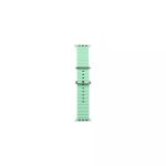 Rihm iWear  S1 Grooved Soft Silicone 20mm strap for Apple Watch 49mm / 45mm / 44mm / 42mm Light Green