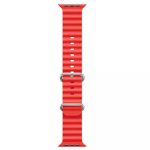 Rihm iWear  S1 Grooved Soft Silicone 20mm strap for Apple Watch 49mm / 45mm / 44mm / 42mm Red