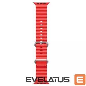 Rihm iWear  S1 Grooved Soft Silicone 20mm strap for Apple Watch 49mm / 45mm / 44mm / 42mm Red