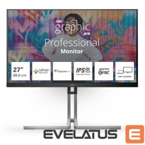 Monitorid AOC  Q27U3CV 27" IPS 2560x1440/16:9/420cd/m2/4ms DP HDMI USB | 
