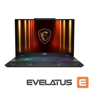 Sülearvuti MSI  Notebook||CPU AMD RyzenT 7|260|3.8 GHz|17.3 "|1920 x 1080 pixels|RAM 16 GB|DDR5-SDRAM|SSD 1000 GB|Discrete graphics NVIDIA GeForce RTX 5050|8 GB|On-board graphics Yes|Numeric keypad Yes|OS installed Windows 11 Home|Colour Black|Weight 2.4 kg|5600 MHz|CYBORGA17AIB2HWEKG017NL 