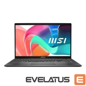 Sülearvuti MSI  Notebook||Modern 15 F1MG-1241NL|CPU Intel Core 5|120U|15.6 "|1920 x 1080 pixels|RAM 16 GB|DDR4-SDRAM|SSD 512 GB|Discrete graphics Not available|On-board graphics Yes|Numeric keypad Yes|OS installed Windows 11 Home|Colour Silver|Weight 1.7 kg|3200 MHz|MODERN15F1MG-1241NL 