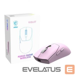 Arvutihiir MSI  MOUSE USB OPTICAL WRL GAMING/FORGE GM340 WRL VIOLET 