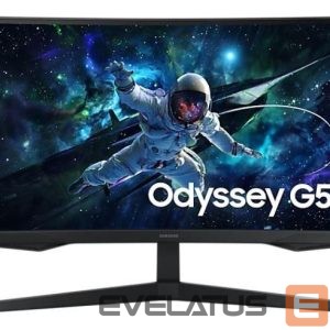 Monitorid Samsung  LCD Monitor||LS27CG552EUXEN|27"|Gaming/Curved|Panel VA|2560x1440|16:9|165 Hz|Matte|1 ms|Height adjustable|Colour Black|LS27CG552EUXEN 