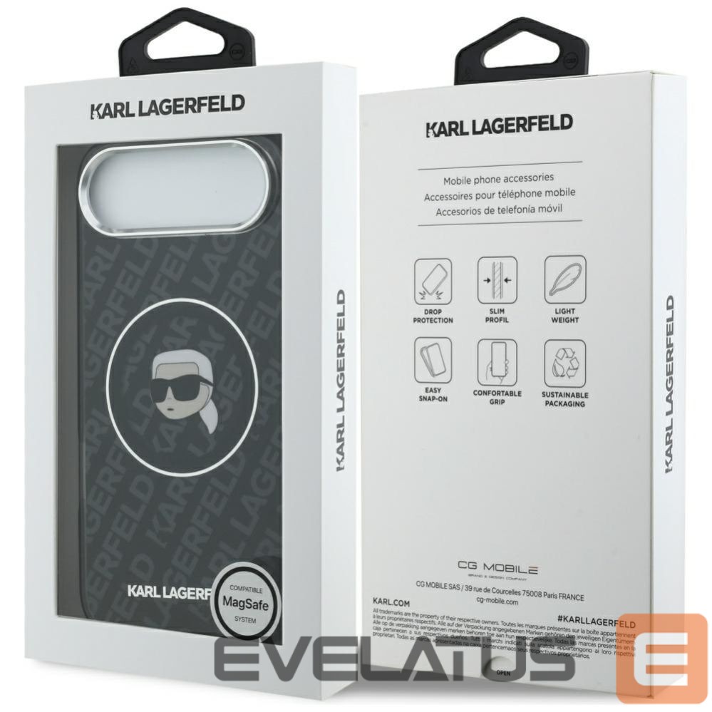 Muud kaubad Karl Lagerfeld Karl Lagerfeld IML Karl Head Logo MagSafe Case for iPhone 17 Air - Black