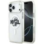 Muud kaubad Karl Lagerfeld  Karl Lagerfeld IML Glitter Karl & Choupette Sketch Logo MagSafe Case for iPhone 17 Pro Max - Clear 