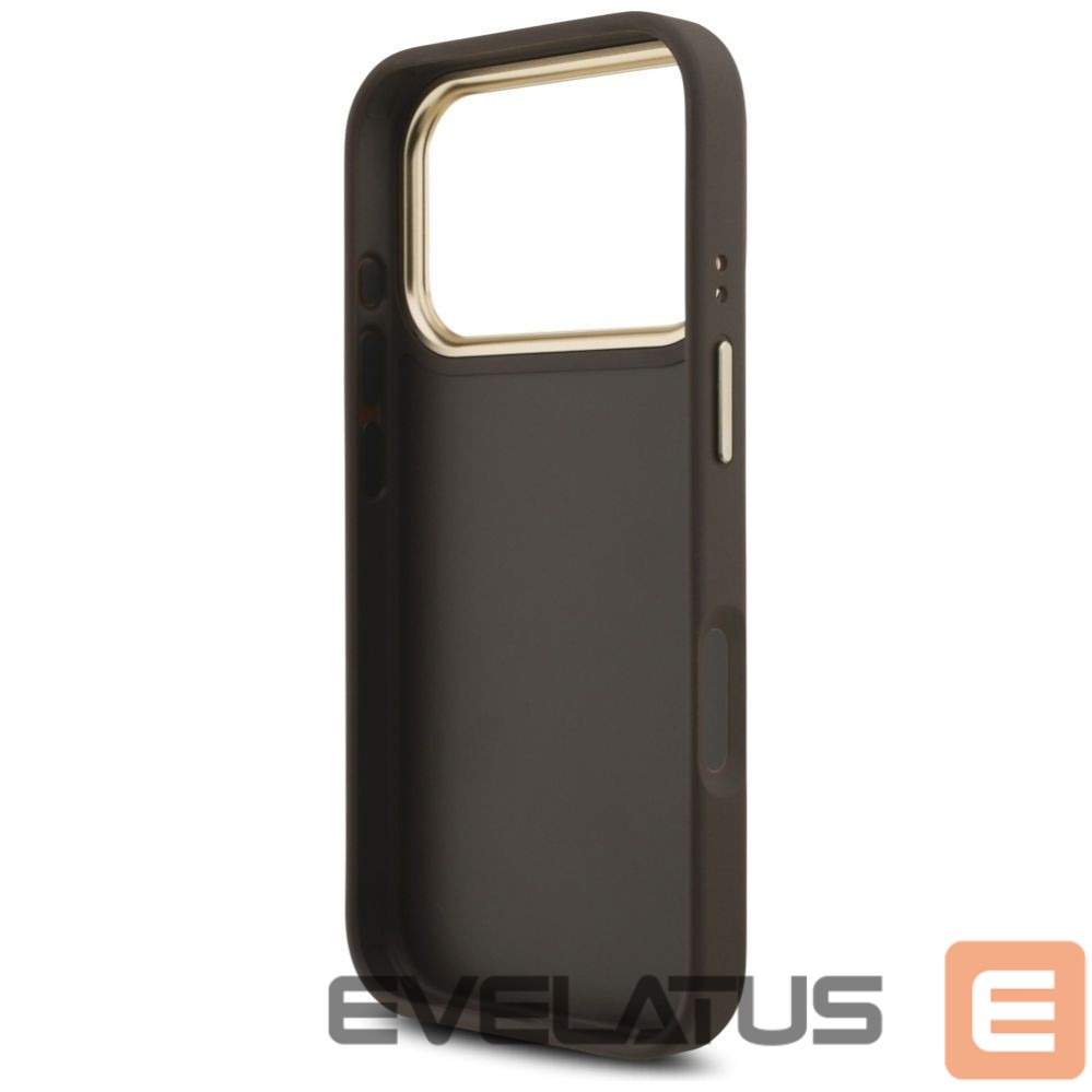 Muud kaubad Guess Guess 4G Big 4G Classic Logo Big Strap Metal Buttons Case for iPhone 17 Pro - Brown