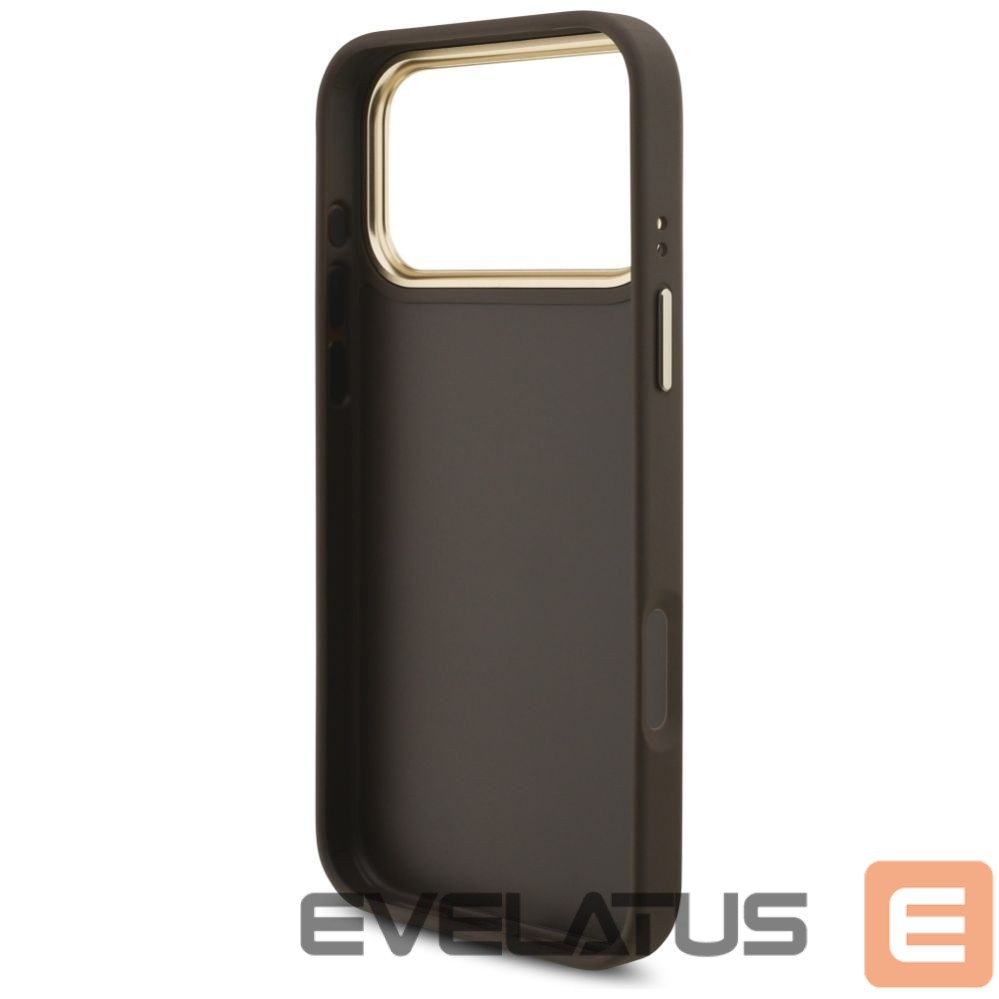 Muud kaubad Guess Guess 4G Big 4G Classic Logo Big Strap Metal Buttons Case for iPhone 17 Pro Max - Brown