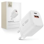 Kaabel Tech-Protect  Tech-Protect NCA65W-GAN 2-Port PD 65W / QC3.0 2-Port Wall Charger - White 