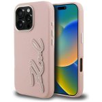 Muud kaubad Karl Lagerfeld  Karl Lagerfeld FW Grained Signature Logo iPhone 16 Pro Max Case - Pink 
