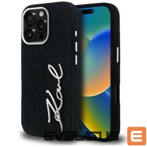 Muud kaubad Karl Lagerfeld  Karl Lagerfeld FW Jeans Signature Logo iPhone 16 Pro Case - Black 
