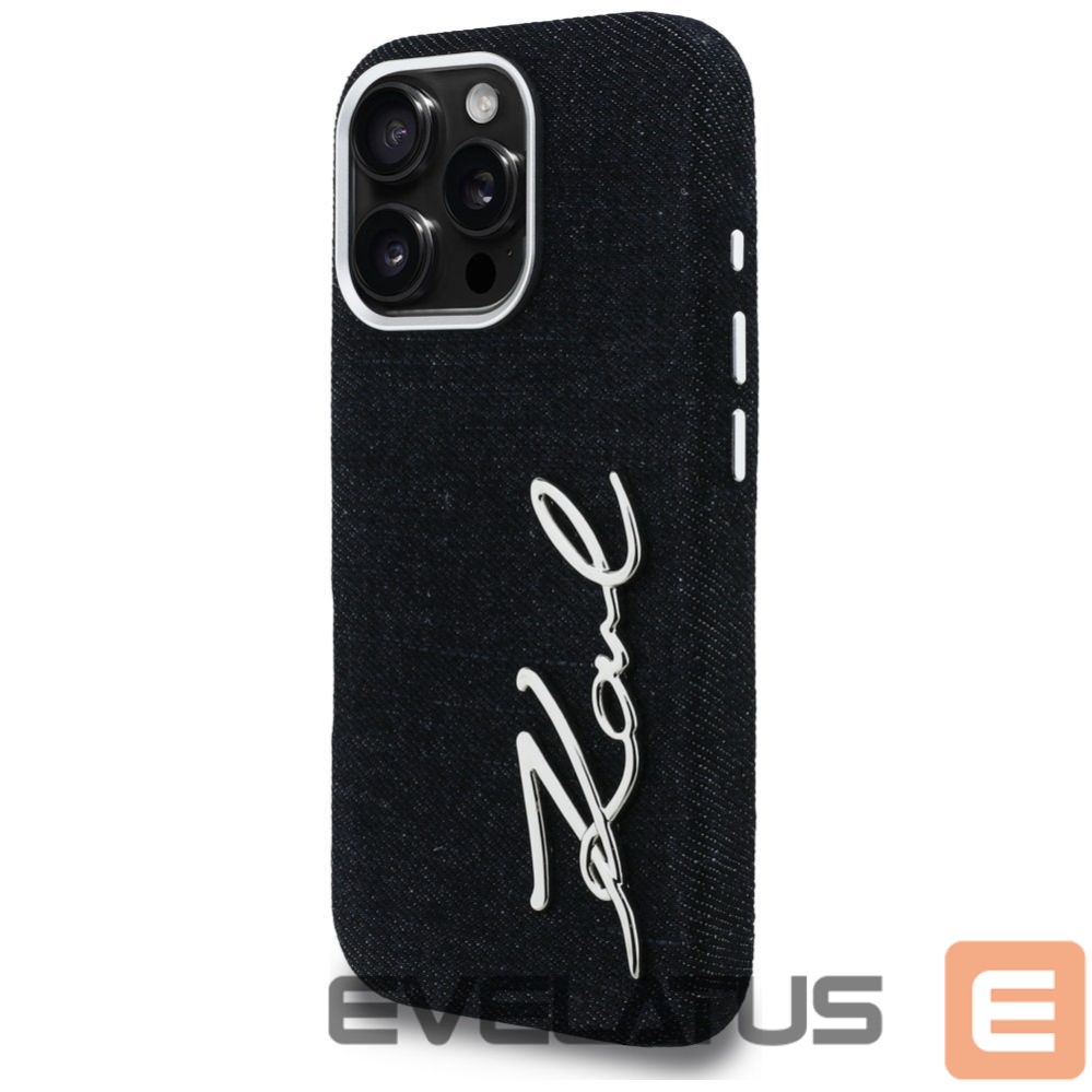 Muud kaubad Karl Lagerfeld Karl Lagerfeld FW Jeans Signature Logo iPhone 16 Pro Max Case - Black