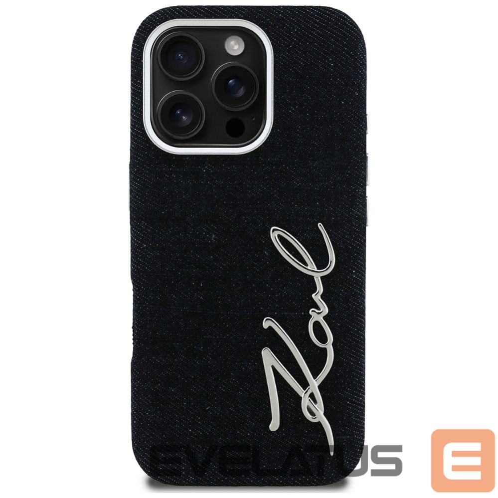 Muud kaubad Karl Lagerfeld Karl Lagerfeld FW Jeans Signature Logo iPhone 16 Pro Max Case - Black