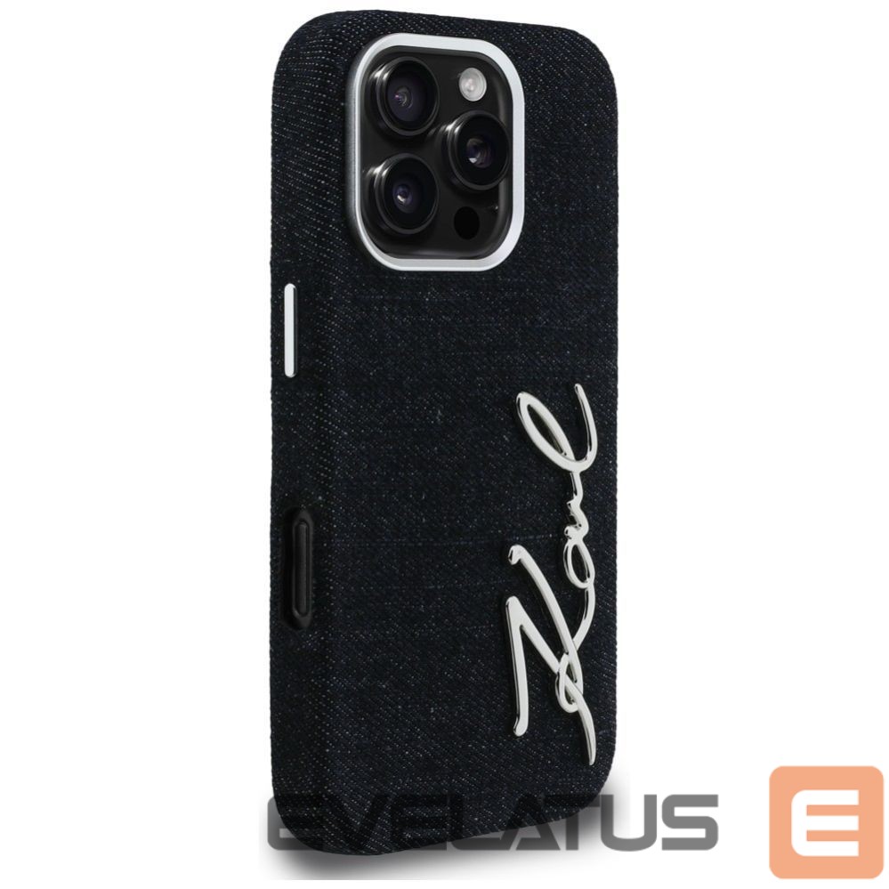Muud kaubad Karl Lagerfeld Karl Lagerfeld FW Jeans Signature Logo iPhone 16 Pro Max Case - Black